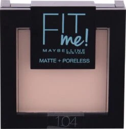 Maybelline Fit Me Matte + Poreless Compact Poeder - 104 Soft Ivory -Maquillage Cosmetics 1174x1200 2