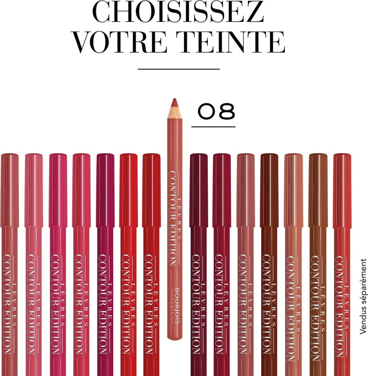 Bourjois - Levres Contour Edition Lip Liner Contour Lip Pencil 1,14 G 08 Corail Aie Aie - 6 Bourjois - Levres Contour Edition Lip Liner Contour Lip Pencil 1,14 G 08 Corail Aie Aie - – Image 4