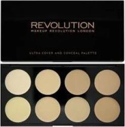 Makeup Revolution Cover & Conceal Cream Palette - Light -Maquillage Cosmetics 1177x1200
