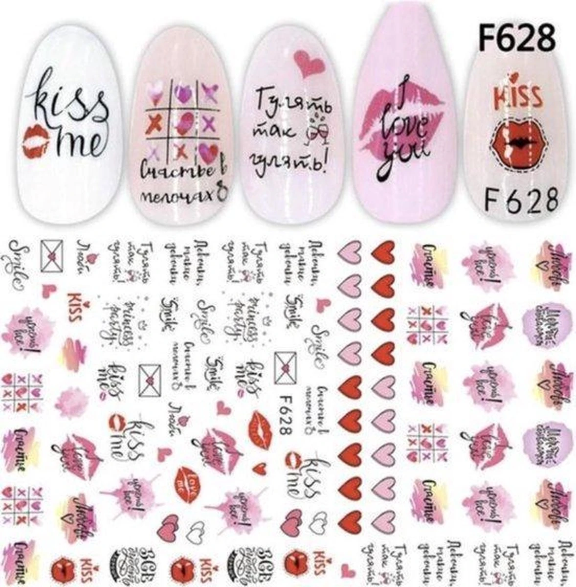 GUAPÀ - Nail Art 3D Nagel Stickers Set Met Een Top Coat Voor Goede Hechting - Nagel Decoratie & Versiering Folie - 6 Sticker Vellen Met Top Coat 5 GUAPÀ - Nail Art 3D Nagel Stickers Set Met Een Top Coat Voor Goede Hechting - Nagel Decoratie & Versiering Folie - 6 Sticker Vellen Met Top Coat – Image 3