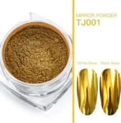 Merkloos EPIN | Nagel Dip Poeder | Mirror Powder | Nagel Decoratie | Spiegel Poeder | Nail Art | GOUD