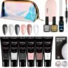 Luneya Polygel Kit - Black Pink Edition - 6 Kleuren - Polygel Nagels Starterspakket - Tasje - Incl. UV LED Lamp -Maquillage Cosmetics 1180x1200 18