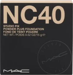 MAC Studio Fix Powder Plus Foundation - NC40 - 15 G - Poeder Foundation -Maquillage Cosmetics 1181x1200