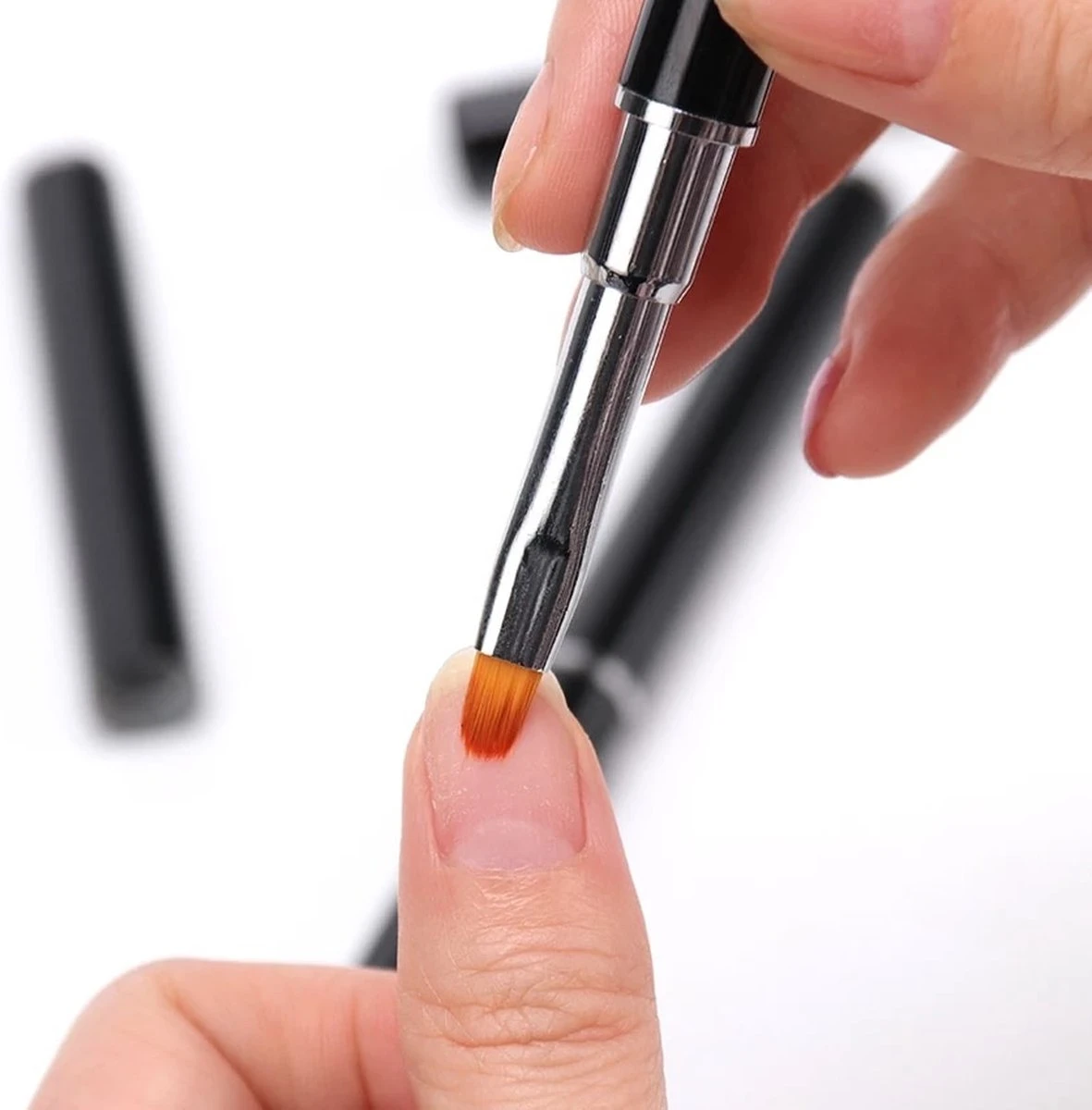 Nagel Polygel Tool - Gel Penseel - Nail Poly Gel Tool - 2 In 1 Kwast Met Spatel 5 Nagel Polygel Tool - Gel Penseel - Nail Poly Gel Tool - 2 In 1 Kwast Met Spatel – Image 3