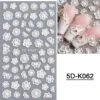 GUAPÀ® Nail Art 3D Nagel Stickers - Nagel Decoratie & Versiering Folie - Nagel Sticker Vellen - Kerst Nagelstickers - Witte Bloem Nagelstickers -Maquillage Cosmetics 1181x1200 26