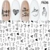 Merkloos Nagel Stickers Nail Art 3D - Nagelversiering - Decoratie Stickers - Nagelfolie - 92 Stickers