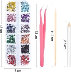 GUAPÀ® Nail Art Strass Steentjes | Diamantjes | Rhinestones | Nagel Decoratie | Nail Art Glitters | Complete Nail Art Kit | 3 Dozen Nail Art Diamantjes -Maquillage Cosmetics 1183x1200 22