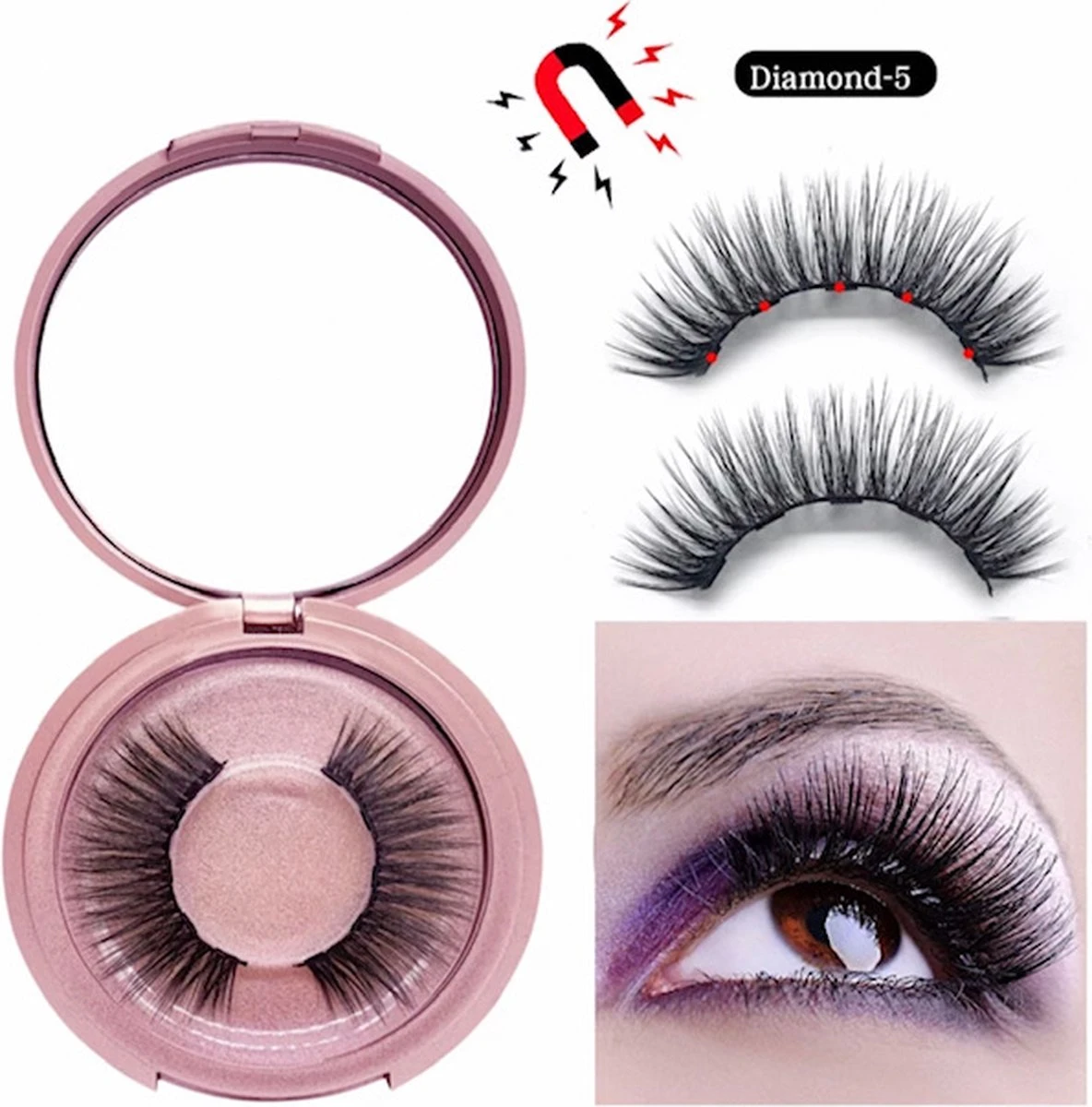 Diamond | M5 Bekend Van TikTok | GRATIS Spiegeldoosje | Magnetische Wimpers Met Eyeliner | Nep Wimpers | Magnetic Eyelashes | HERBRUIKBAAR | CADEAU 5 Diamond | M5 Bekend Van TikTok | GRATIS Spiegeldoosje | Magnetische Wimpers Met Eyeliner | Nep Wimpers | Magnetic Eyelashes | HERBRUIKBAAR | CADEAU – Image 3