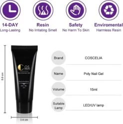 Polygel Kit- Polygel Nagels- Polygel Starter Set- 1x36W LED Nagel Droger Lamp 6x15ML Poly Gel 1 X Top Coat 1 X Base Coat 6x5ML UV Gel 1 X Dual End Nail Borstel 1x50Pcs Clear Quick Building Mold Tips 1x30ML Cleanser Plus 1 X Nagelvijl 1x6-Man -Maquillage Cosmetics 1187x1200 18