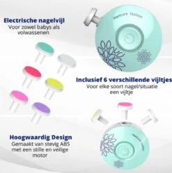 Baby Nagelknipper Groen - Baby Manicureset - Baby Verzorgingsset - Baby Nagelvijl - Baby Nagelschaartje - Baby Nagelset - Elektrisch -Maquillage Cosmetics 1190x1200 29