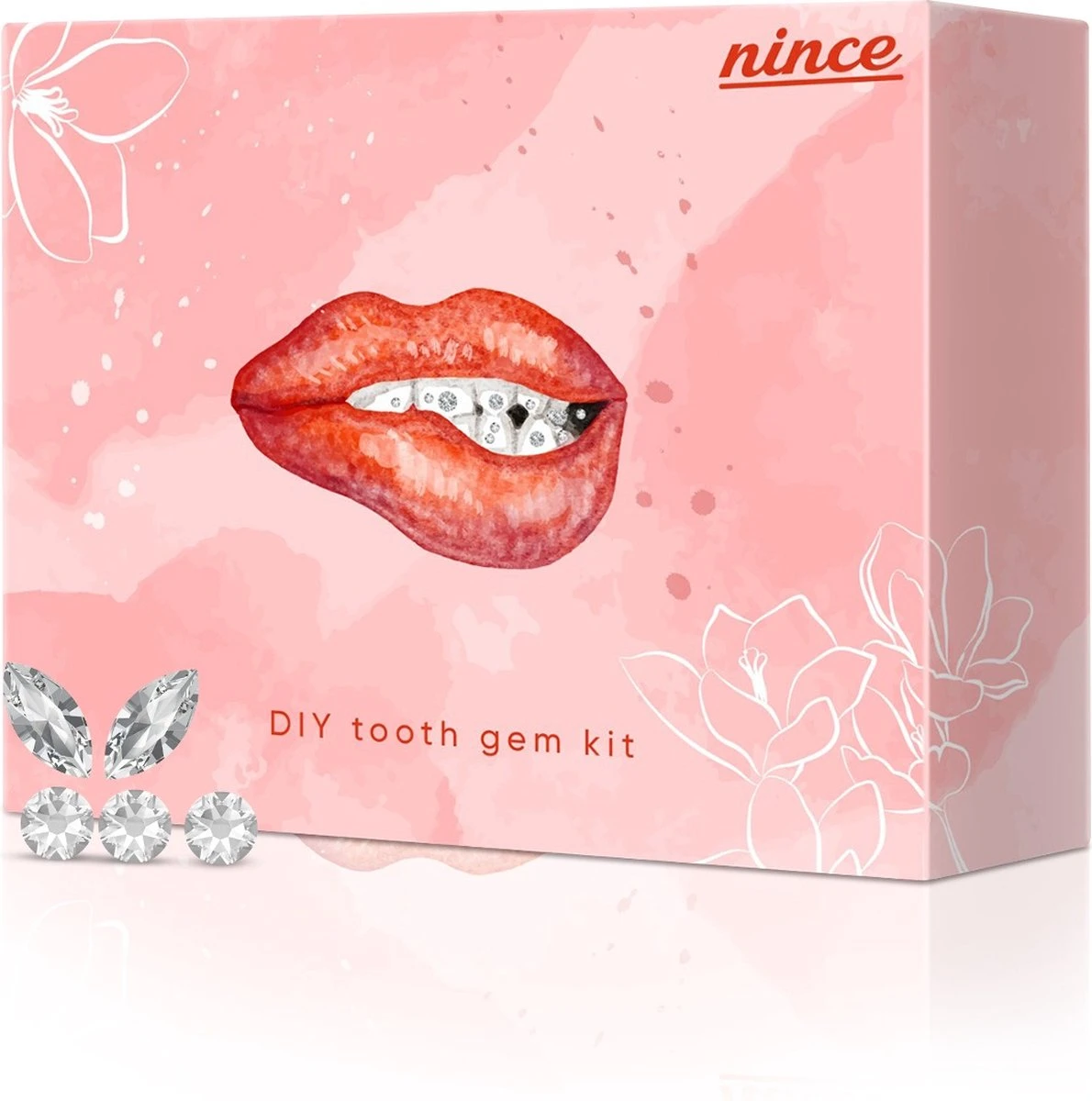 Nince DIY Tooth Gem Kit Hoogwaardig Materiaal - Wit Vlinder - Tand Diamantje Set 3 Nince DIY Tooth Gem Kit Hoogwaardig Materiaal - Wit Vlinder - Tand Diamantje Set