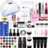 Polygel- Polygel Starter Set Professional - Polygel Nagels- Pakket Omvat 1x80W Nagel Droger Lamp 4 X Poly Gel 1 X Top Coat 1 X Base Coat 3 X UV Gel 3 X Acryl Poeder 1 X Mini Nail Boor Machine 1 X Gradient Crystal Nail Borstel 1x20Pcs Nail -Maquillage Cosmetics 1191x1200 34