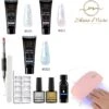 Shinemore ® Poly Gel Kit - Gellak Starters Pakket Incl. UV Nageldroger - 3 Kleuren Polygel - Nageltips - Top & Base Coat - Nageldroger - Poly Acryl Nagels - Polygel Set - White Glitter , Pink Glitter , Blue Glitter -Maquillage Cosmetics 1196x1200 36