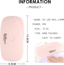 Elvi Polygel Starterskit -Complete Set Inc. USB UV/Led Mini Lamp-6x15g Polygel Kleuren Blauw - Nagelverlenging Polyacryl UV Nagellak-Quick Extension Temperature Color Changing Gel Blue Green -Maquillage Cosmetics 1196x1200 42