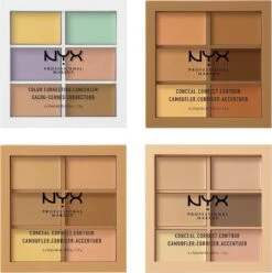 NYX Professional Makeup - 3C Palette - Color Correcting Concealer -Maquillage Cosmetics 1197x1200 3