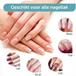 ForDig 220W Professionele Nageldroger Voor Gel Nagels - Nagellak Droger Met UV LED Lamp En Timer Voor Gelnagels - Nageldrogerlamp Met 57 LED Lampjes Voor Nagel Gellak - Geschikt Voor Manicure En Pedicure - Nagellakdroger Hard Gelpolish Builder -Maquillage Cosmetics 1197x1200 57