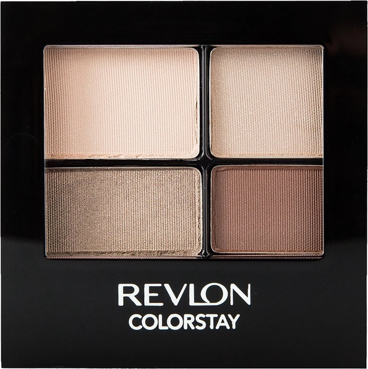 Revlon 16H ColorStay Quad - 500 Addictive - Bruin - Oogschaduw 4 Revlon 16H ColorStay Quad - 500 Addictive - Bruin - Oogschaduw – Image 2