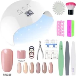 Gellak Starterspakket - 6 Kleuren - UV Lamp 48W - Gellak - Gel Nagellak - Gellak Set