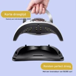 280 Watt UV LED Lamp Nagels - 66 Leds - SUN X10 MAX - Nagel UV Lamp - Gellak Lamp - Nagellamp - Nagellamp Led - Nagellamp Voor Gel Nagellak - Nagellamp Led Uv - Nagellamp Uv - Nagellamp Gelnagels - Gellak - Nageldroger -Maquillage Cosmetics 1199x1200 32