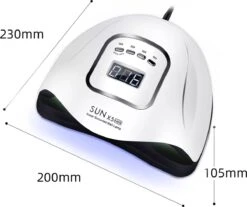 Merkloos Daniqqi - 80 Watt UV LED Lamp Nagels - 45 Leds Nagellamp - Wit -Maquillage Cosmetics 1200x1004 3