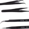 Vetus - Wimper Pincetten Set (2 Stuks) - Zwart - Tweezers - Pincetset - Wimperextensions - ESD-12 - ESD-15 -Maquillage Cosmetics 1200x1005 2