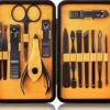 Nagelknipper Set - Pedicureset - 15 Delige - Roestvrij Staal - Met Draagkoffer - Geel Zwart -Maquillage Cosmetics 1200x1010 5