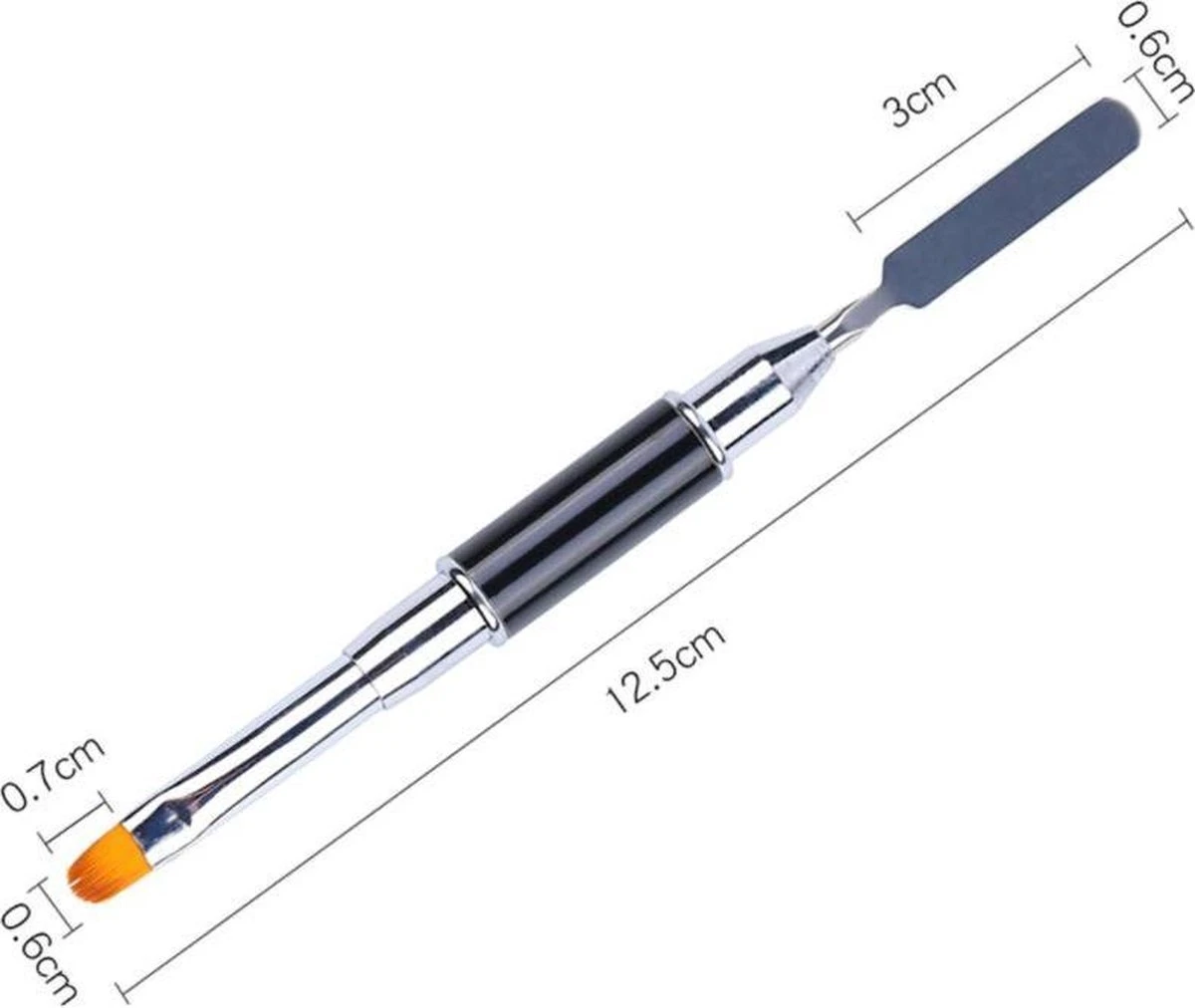 Nagel Polygel Tool - Gel Penseel - Nail Poly Gel Tool - 2 In 1 Kwast Met Spatel 15 Nagel Polygel Tool - Gel Penseel - Nail Poly Gel Tool - 2 In 1 Kwast Met Spatel – Image 13