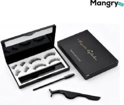 Merkloos 3D Magnetische Nepwimpers Zonder Lijm | 4 Paar | Zwart | Magnetische Wimpers | Magnetic Fake Eyelashes | Wimper Set | Natuurlijke Volle Wimpers - Professional Eye Lash - Mangry -Maquillage Cosmetics 1200x1013 3