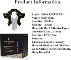 Born Pretty - Nagelsjablonen - 500 Stuks - Nagel Sjablonen - Nagel Stickers - Nail Forms - Nagel Sjablonen Verlenging - Nagelvormen - Nagel Sjablonen Stiletto - Nail Sjablonen - Nail Sjablonen Form - Nail Sjablonen Vorm - Nagelverlenging -Maquillage Cosmetics 1200x1015 4