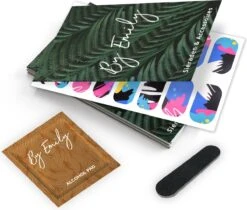 By Emily - Nagel Wrap - | The Artist | 16 Stickers | Nail Wrap | Nail Art | Trendy | Design | Nagellakvrij | Eenvoudig | Nagel Wrap | Nagel Stickers | Folie | Zelfklevend | Sjablonen -Maquillage Cosmetics 1200x1020 5