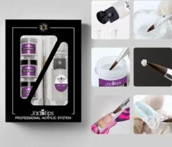 Acrylnagels Set | Nail Art | Liquid MMA Free | Wit, Roze & Transparant -Maquillage Cosmetics 1200x1027 3