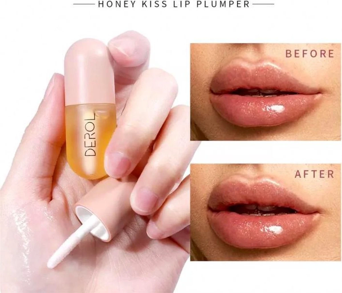 Natuurlijke Lip Plumper | Plumping | Vollere Lippen In 2 Min | Lip Vergroter| Lip Maximizer | Gember Extract & Vitamine E 4 Natuurlijke Lip Plumper | Plumping | Vollere Lippen In 2 Min | Lip Vergroter| Lip Maximizer | Gember Extract & Vitamine E – Image 2