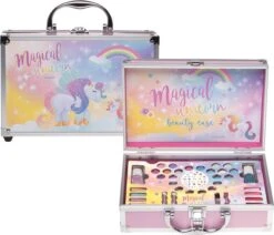 Merkloos Make-up Koffer Unicorn Met Inhoud 25,5x16,5x7,5cm