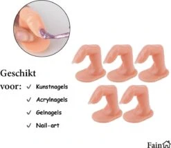 Oefenvinger Voor Nagels – Nail Art – All-in-1 Set – 5 Stuks - Nagel Set – Nail Trainer – Nail Tips – Acrylnagels Starterspakket – Nagel – Nail Trainer Hand – Oefen Hand Nagels - Nailtrainer Nagel Oefenhand -Maquillage Cosmetics 1200x1041 4