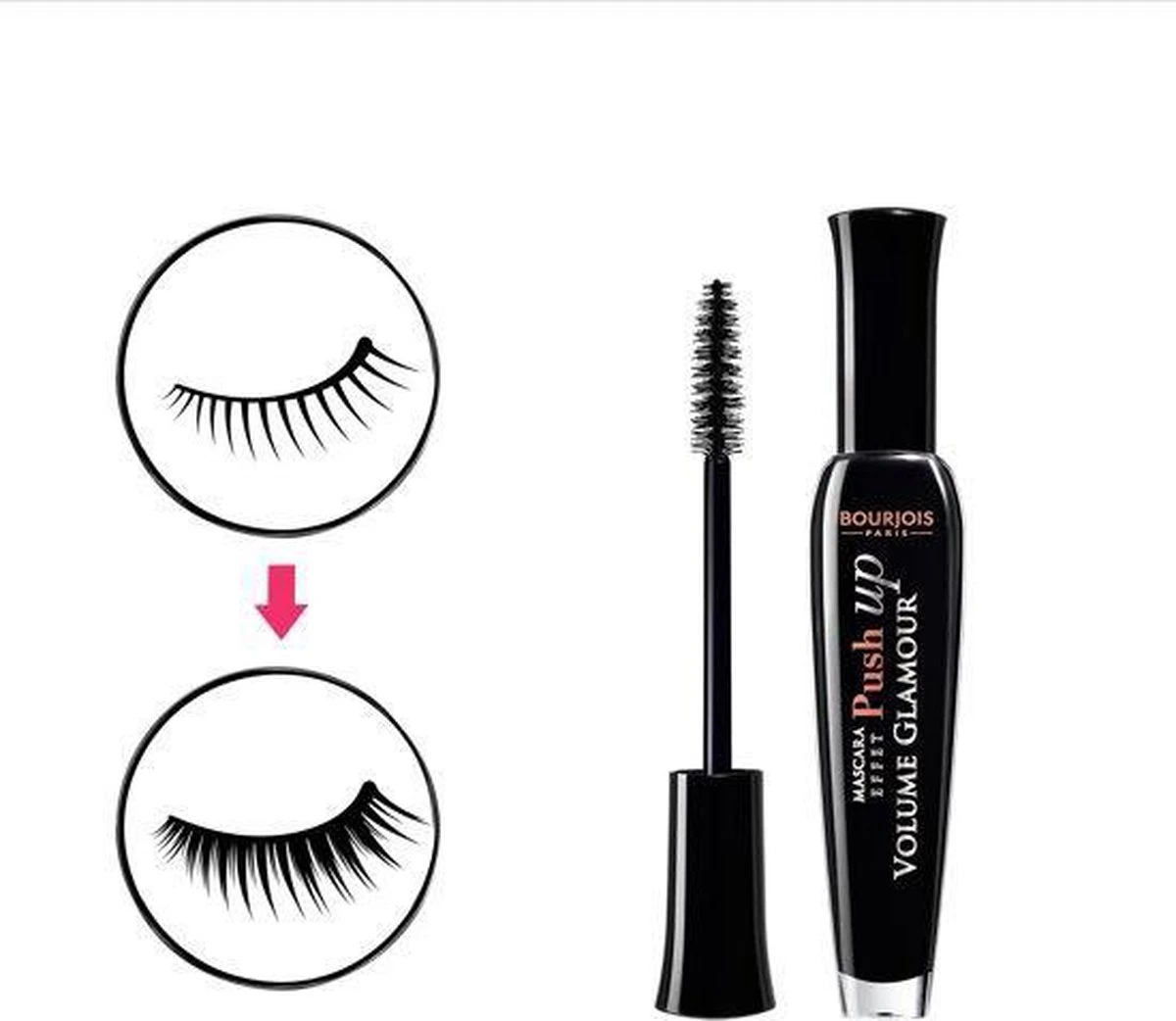 Bourjois Volume Glamour Push Up Mascara - 71 Noir 7 Bourjois Volume Glamour Push Up Mascara - 71 Noir – Image 5