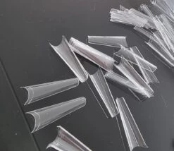 Merkloos Gel Flex 250 Nageltips Met Lijm - Transparant XXL Long Coffin Half Cover C Nail Tips- French Nail Art Acryl Nagels & Gelnagels -Hoge Kwaliteit -Maquillage Cosmetics 1200x1042 6