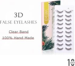 EMEDA 3D Nepwimpers – 10 Paar - Natuurlijke Valse Wimpers - Make-Up Eyelashes -Maquillage Cosmetics 1200x1051 3