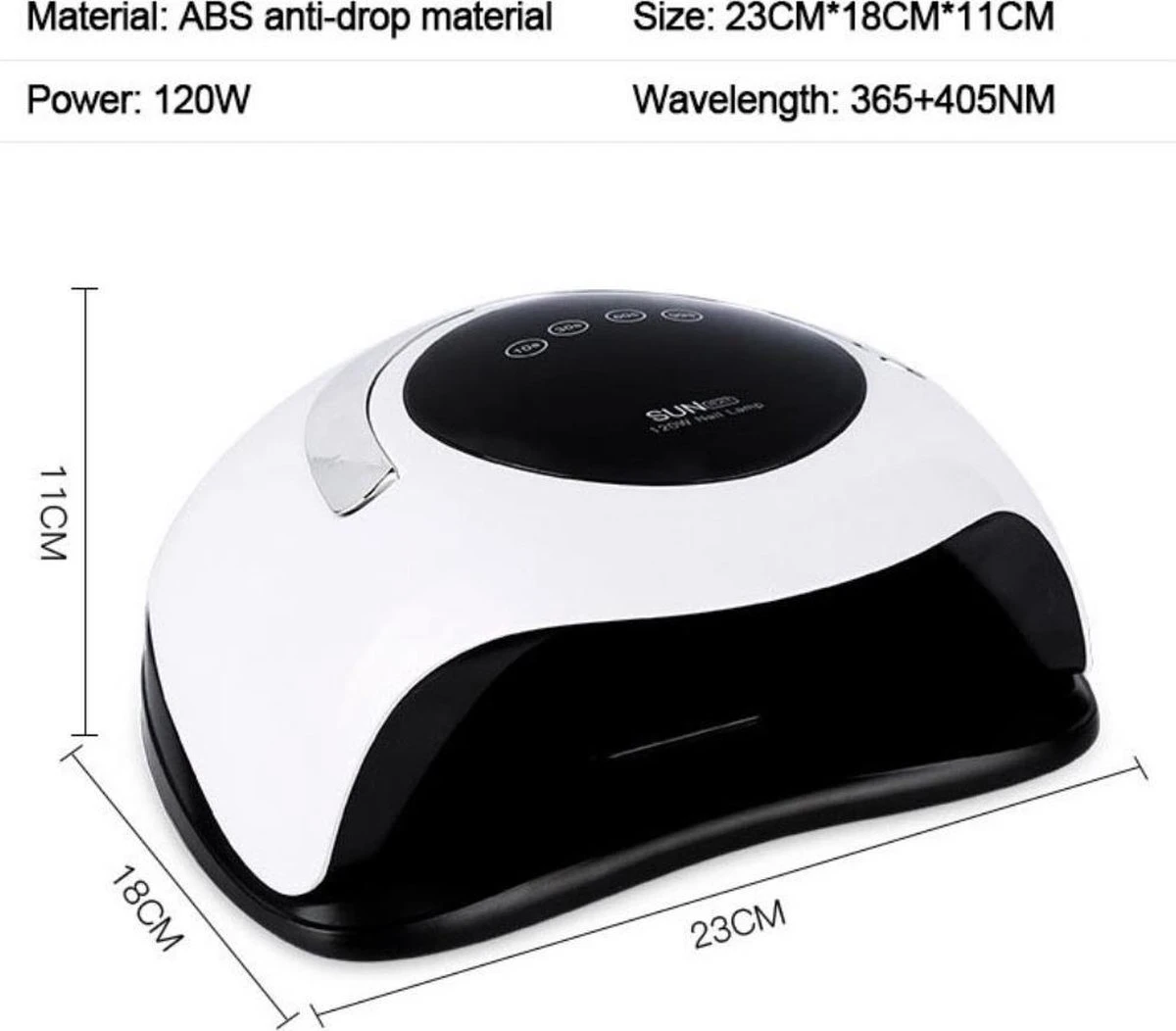 Nageldroger 120 Watt LED UV Inclusief Manicure- Pedicure Set - Professioneel - Nagel Lamp LED - Professionele Nageldroger - Ledlamp - Gel Nagellak - Gelpolish - Gel Nagels - Builder Gel - Acryl 6 Nageldroger 120 Watt LED UV Inclusief Manicure- Pedicure Set - Professioneel - Nagel Lamp LED - Professionele Nageldroger - Ledlamp - Gel Nagellak - Gelpolish - Gel Nagels - Builder Gel - Acryl – Image 4