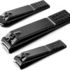 Merkloos Set Van 3 Zwarte Nagelknippers - Tegen Kalknagel - Teennagelknipper - Nagelschaar - Nageltang - Anti-Slip - Verschillende Maten - Inclusief Opbergbakje -Maquillage Cosmetics 1200x1060 10