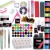 Acrylnagels Set | Nepnagels | Acryl Nagels Kit Starterspakket | Basispakket | Acrylnagels | Nail Art Pakket | 60 Kleuren Acryl Poeders/Glitters | 500 Franse Tips | Acrylic Liquid | Nagel Lijm | Plaknagels | 90 Delig | Nagel Set | Nagelstad -Maquillage Cosmetics 1200x1061 4