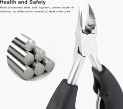 IGOODS Nagelriem Knipper - Professionele Teennagelknipper Cutter Tang - RVS - Zwart - Dikke Nagels Tool Gesneden Nagel - Teen Trimmer -Maquillage Cosmetics 1200x1065 3