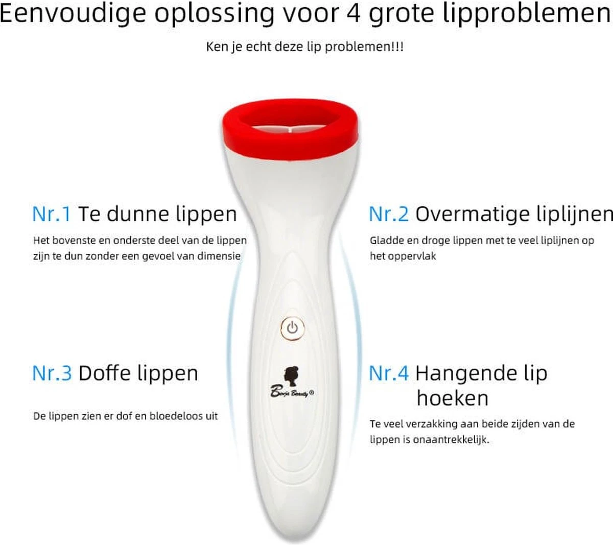 BenjaBeauty Lip Plumper - Lippen - Lipstick - Lippenbalsem - Rood - Wit 5 BenjaBeauty Lip Plumper - Lippen - Lipstick - Lippenbalsem - Rood - Wit – Image 3