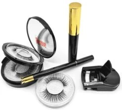 Magnetische Wimpers - 3 Paar - Luxe Set Inc. Eyeliner, Mascara, Kruller -Maquillage Cosmetics 1200x1082 2
