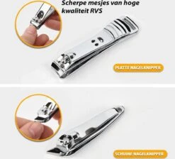 Merkloos Luxe Manicure En Pedicure Set - 12-delige Nagelverzorging - Manicureset Met Nagelknipper - Nagelschaar - Incl. Opbergetui -Maquillage Cosmetics 1200x1088 9