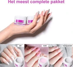 Royala Acrylnagels StarterSet - 500 Clear French Tips - Nagellijm - Nailart - 3 Colors Acryl Poeders - StarterSet - Nepnagels - Manicure Set Voor Nail Art Kit - Nagel Decoratie - Acryl Poeders - Acryl Vloeistof- Monomer -Maquillage Cosmetics 1200x1094 20