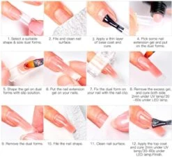 Gelnagels Set MEGA PACK + Nagel Vijl | Gellak Starterspakket | Polygel Kit | Nepnagels | Gellak Set | Nail Art Pakket | UV Gel | Manicure Set | Gel Nagellak Nagel Decoratie | UV Lamp | Starterspakket | Nail Care | Nagelstad -Maquillage Cosmetics 1200x1097 3