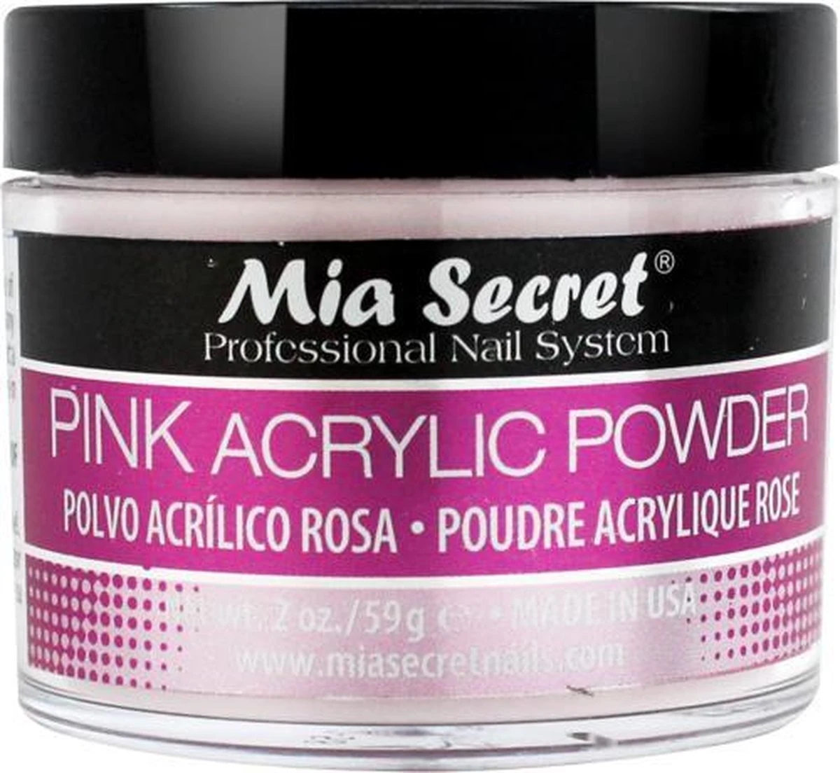 Acryl Poeder Roze 60ml. 3 Acryl Poeder Roze 60ml.
