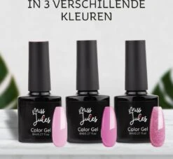 Miss Jules - Complete Gellak Starterspakket - Kleur 3 X Roze - Glanzend & Dekkend Resultaat - Inclusief UV/LED Lamp & Instructievideo (NL) -Maquillage Cosmetics 1200x1104 9