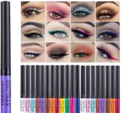 Handaiyan Liquid Eyeliner – 12 Verschillende Kleuren - Make Up – Set - Kleur - Cadeau - Kleuren - Waterproof & Langhoudend -Maquillage Cosmetics 1200x1116 4