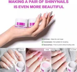 Royala Acrylpoeders Helder Wit Roze - Acryl Starters Set - Acryl Poeder Helder - Acryl Poeder Wit - Acryl Poeder Roze - Nailart - Acryl Set -Maquillage Cosmetics 1200x1120 7